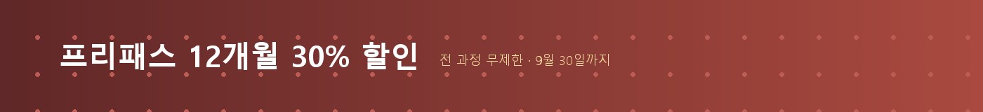 프리패스 12개월 30% 할인